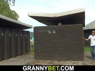 Old Granny is Nailed in the Changing Room: Free HD adult clip 54